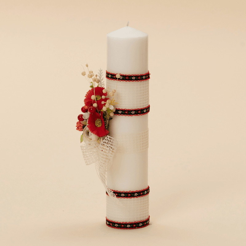 Lumanare Sofia Cu Tematica Traditionala Personalizata Botez AnneBebe - Camera Bebelusului