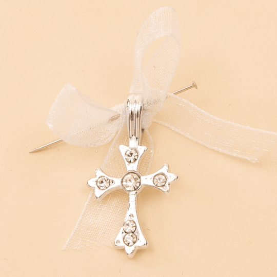 Marturii Botez Bebelusi Cruciulita Funda Tull Alb