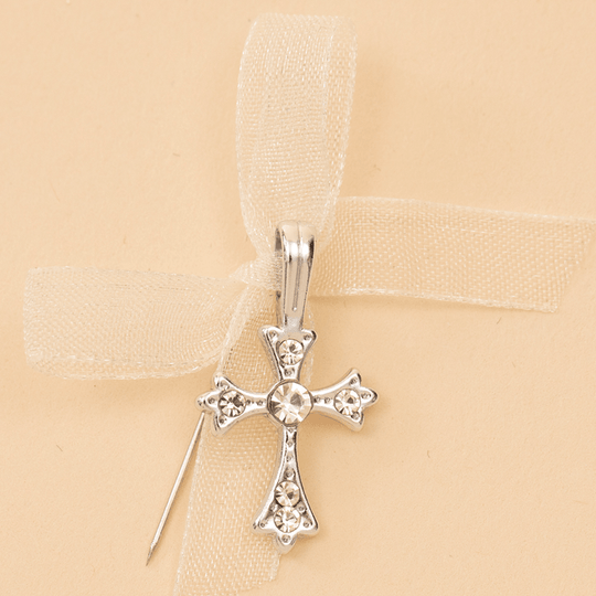 Marturii Botez Bebelusi Cruciulita Funda Tull Crem