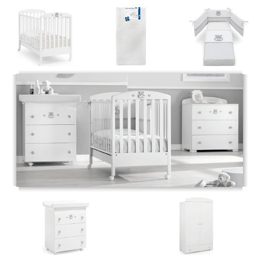 Pachet 5 piese Pat Saltea Set Textil Protectie Comoda Dulap Charly