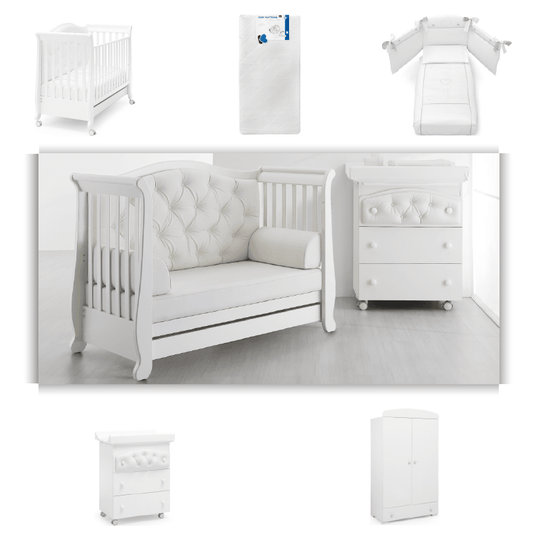 Pachet 5 piese Soft Cristale Pat Saltea Set Textil Protectie Comoda Dulap