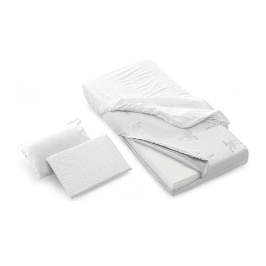 Pachet Saltea 125x65x10 Spuma & Husa Aloe Vera & Husa Antipipi & Perna Memory