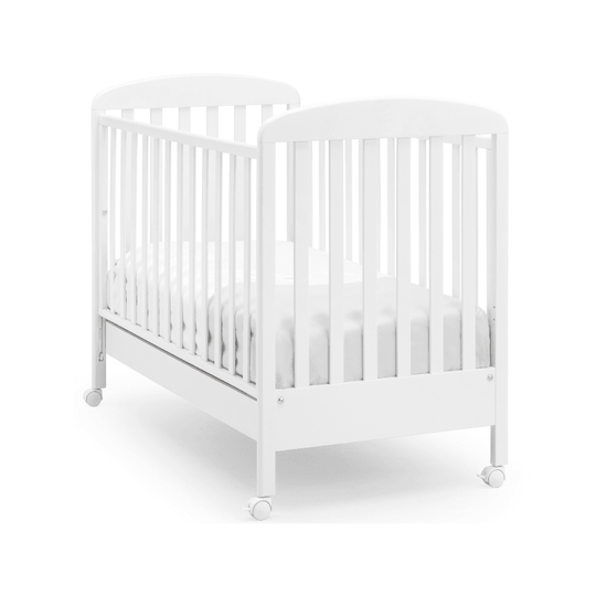 Дерев'яне ліжко Нідо Економ з колесами, висувним ящиком і 2 рівнями висувного матраца 