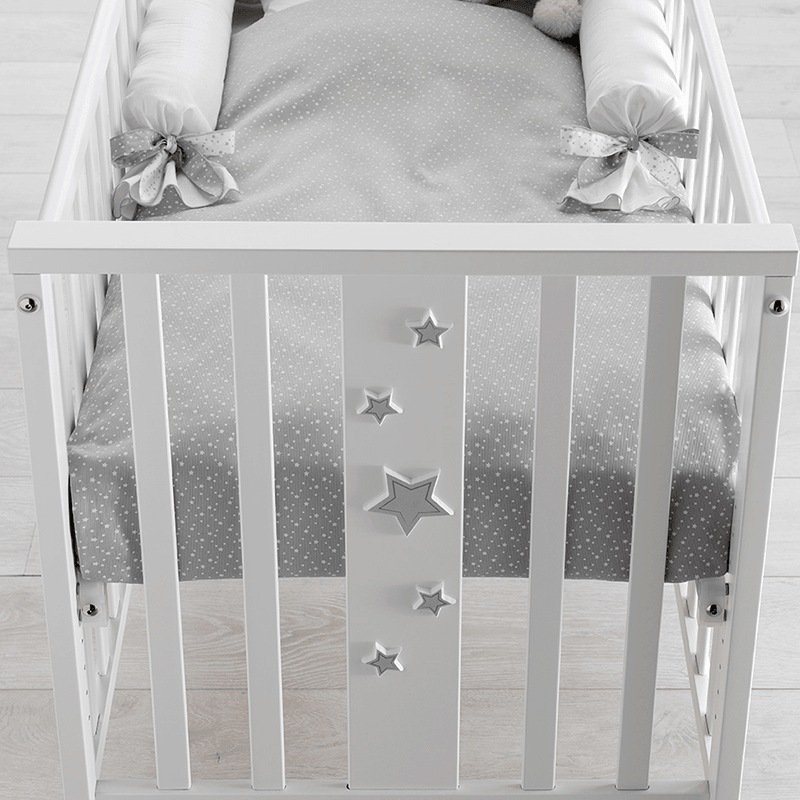 Patut Bebe Cosleeper lemn fag Mini Charly cu Saltea si Set de Pat ...