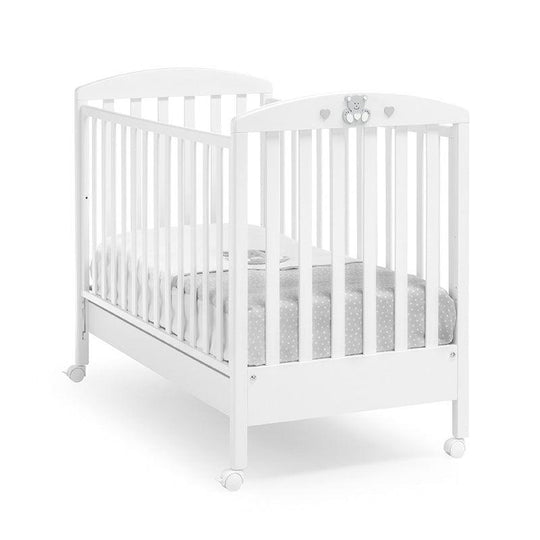 Елегантне дитяче ліжко Charly White &amp; Grey Beech Wood з ящиком Erbesi Italia 