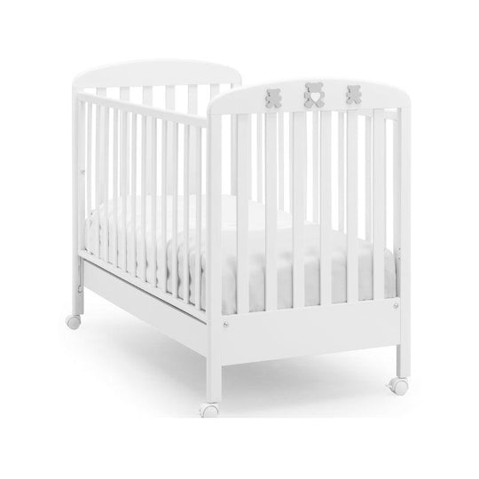 Дитяче ліжечко Molly з висувною шухлядою White &amp; Grey Erbesi Italia 