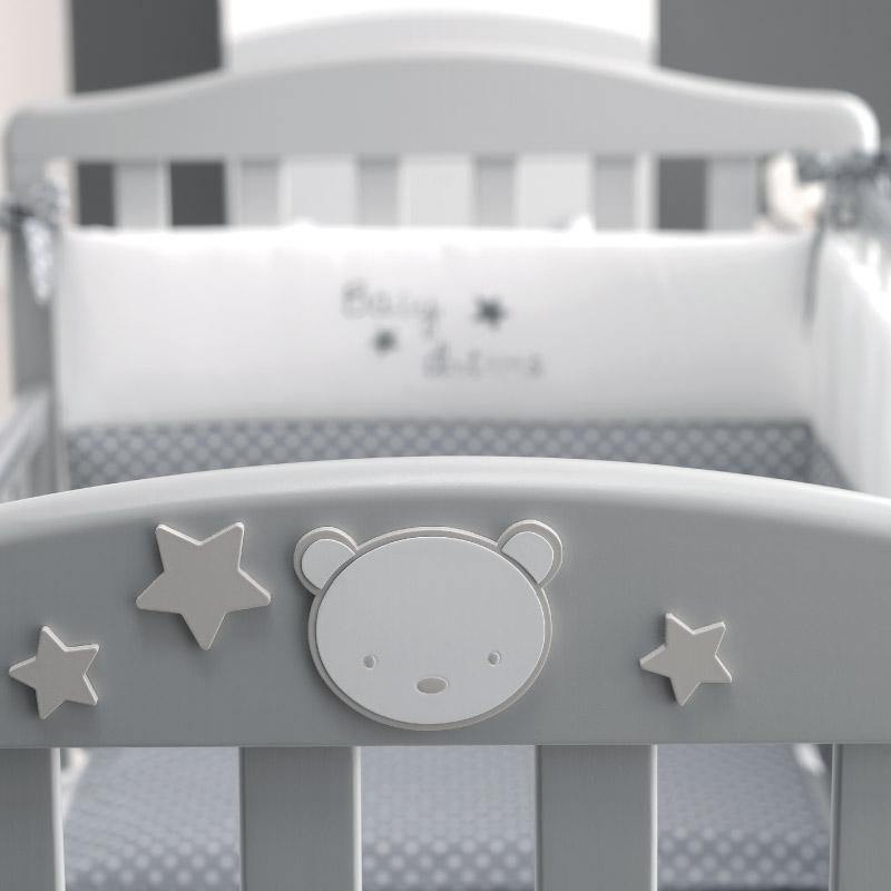 Patut bebelusi Baby Dream fabricat in Italia Lemn de Fag Azzurra - Camera Bebelusului