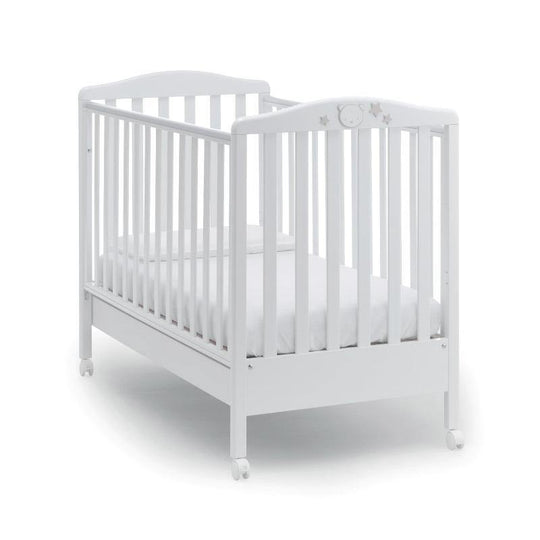 Patut Bebe din Lemn - Baby Dream Azzurra, Fabricat în Italia