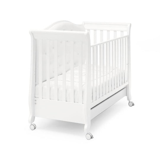 М'яке стьобане дитяче ліжечко Chesterfield з кристалами Swarovski 