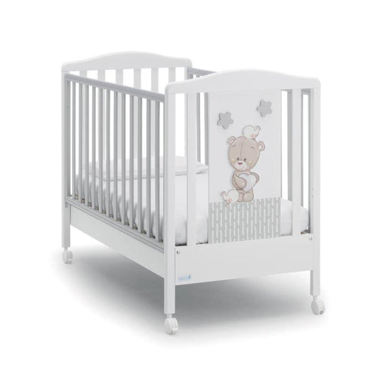Ліжечко Baby - Love Me White &amp; Grey, Made in Italy by Azzurra 