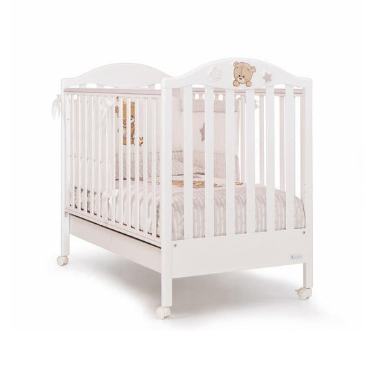 Patut bebelusi - Mini Love Me Alb, Fabricat în Italia de Azzurra