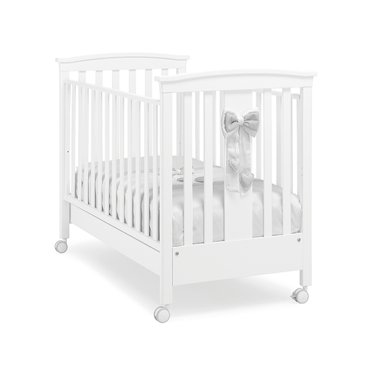 Patut Lemn Bebe Lilli Erbesi cu sertar & 2 nivele saltea Laterala Culisabila