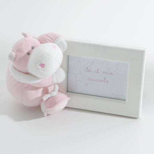 Фоторамка Baby Pink Hippopotamus для хлопчика 18 см Bombo Nanan 4510R