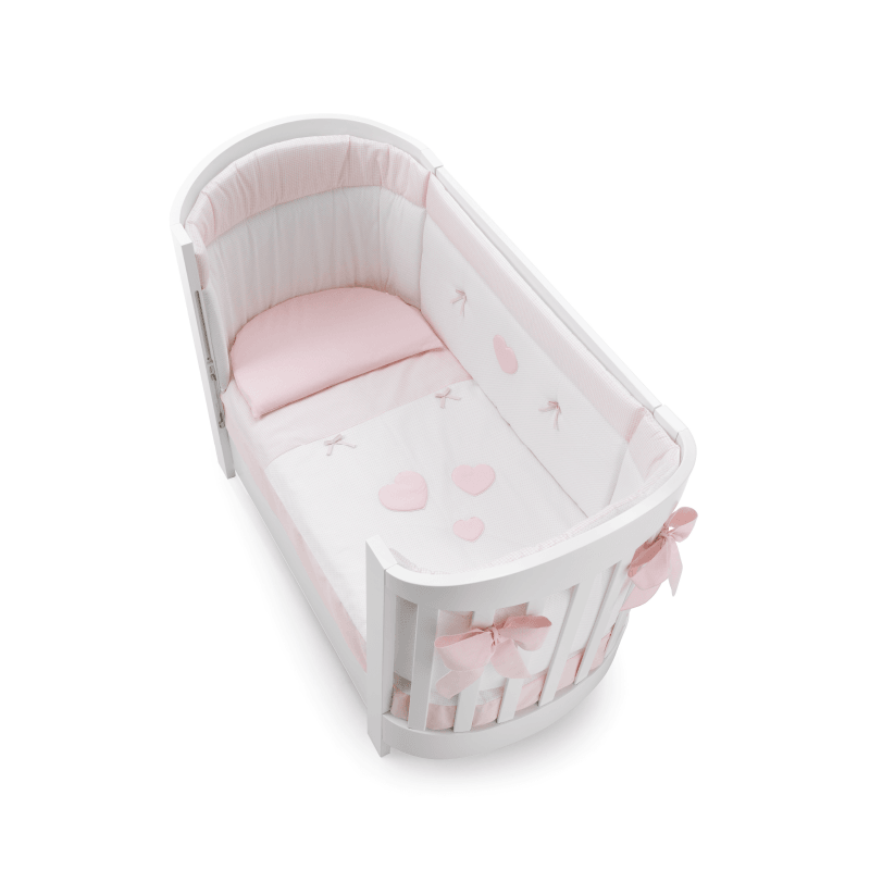 Set Protectie Bumbac Pat 4 Piese Patut Bebelusi Ariel