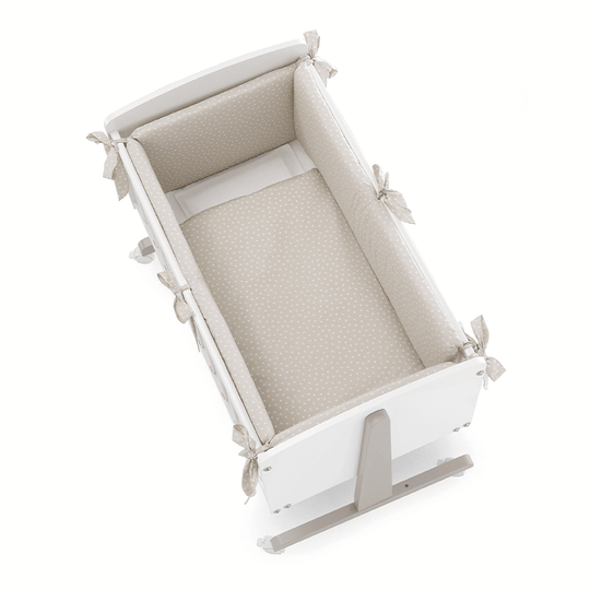 Set Protectie Patut 4 Piese Bumbac Ninna Cuoricini Erbesi