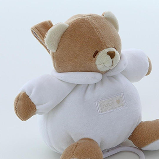 Білий музичний ведмедик для немовлят Nanan Tato Collection 39077